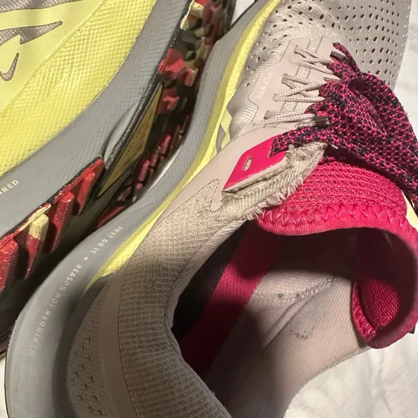 Nike Women's Athletic Shoes in Gray and Burgundy - Image 4