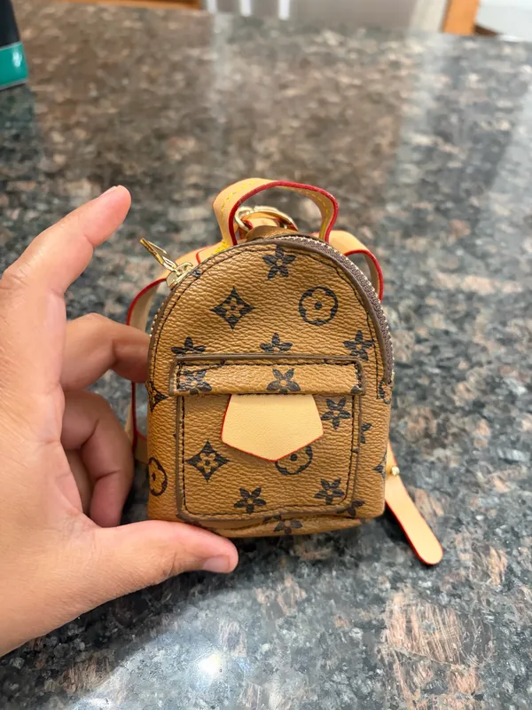 Mini backpack keychain Brown - Image 2