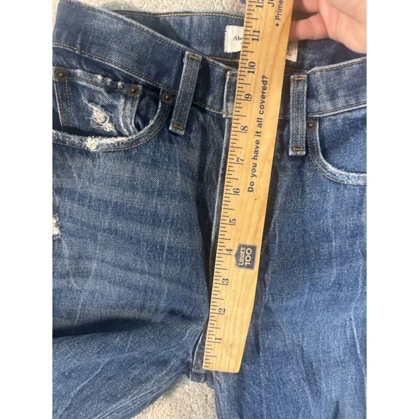 abercrombie & fitch high‎ rise mom jean 24/00s distressed - Image 8