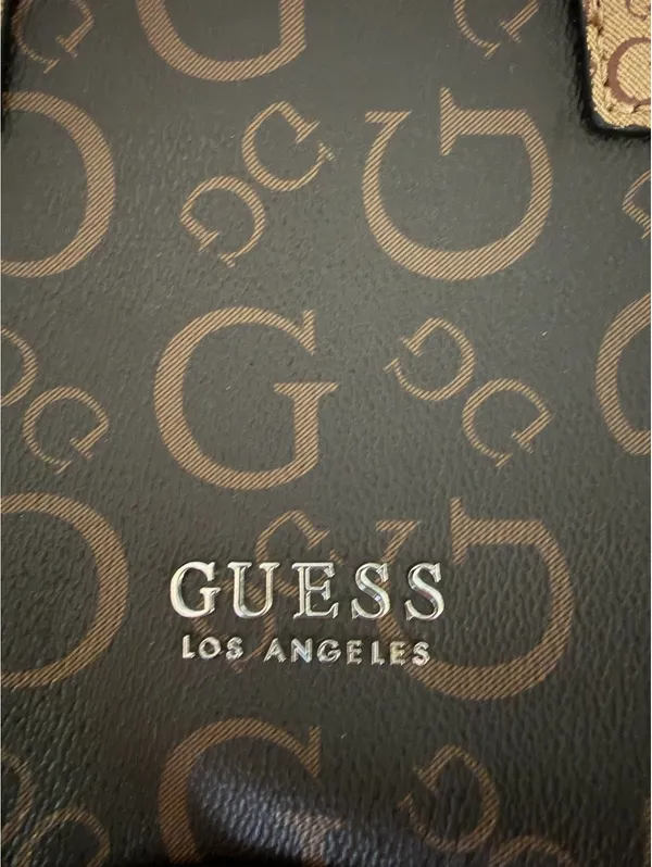 Guess monogram mini tote crossbody bag - Image 4