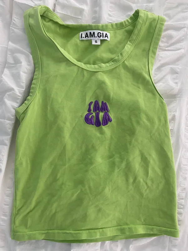 I am gia Green and Purple Tank - Image 2