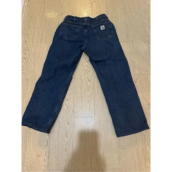 Carhartt straight leg Jeans Flannel lined Denim Jeans.‎ Size 10 X 30 - Image 2