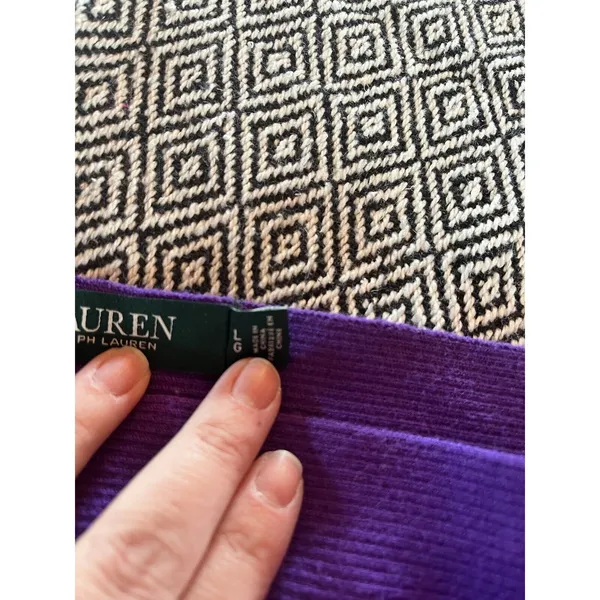 Lauren Ralph Lauren Purple Long Sleeve Top Women Size Large - Image 10