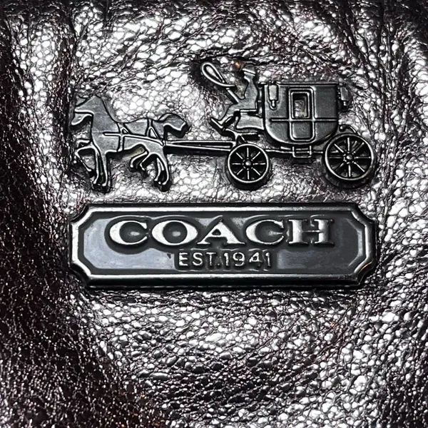 Coach Madison Sophia 18816 Gunmetal Metallic Leather Satchel Handbag Purse GUC - Image 12