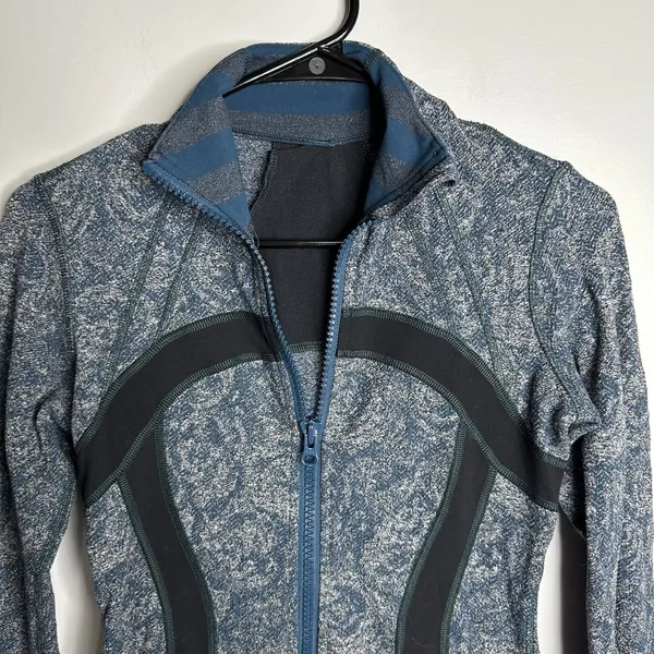 Women's Lululemon‎ Size 4 Define Jacket Full Zip Sweatshirt Brushed Herringbone - Image 2