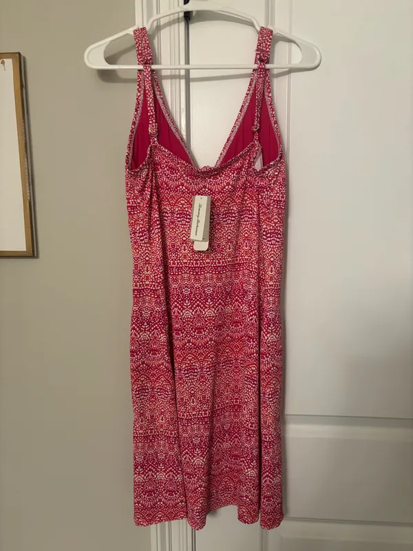 Tommy Bahama Red-Pink Mini Dress - Image 3