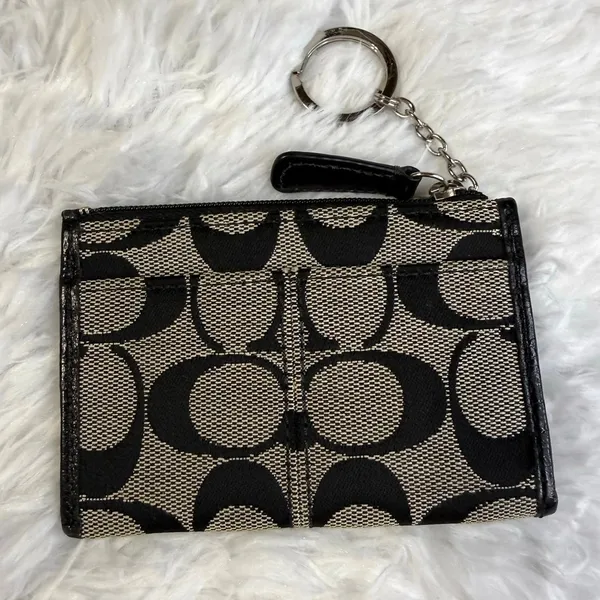 y2k Coach Black Carriage Card Holder Coin Purse Wallet - Image 2