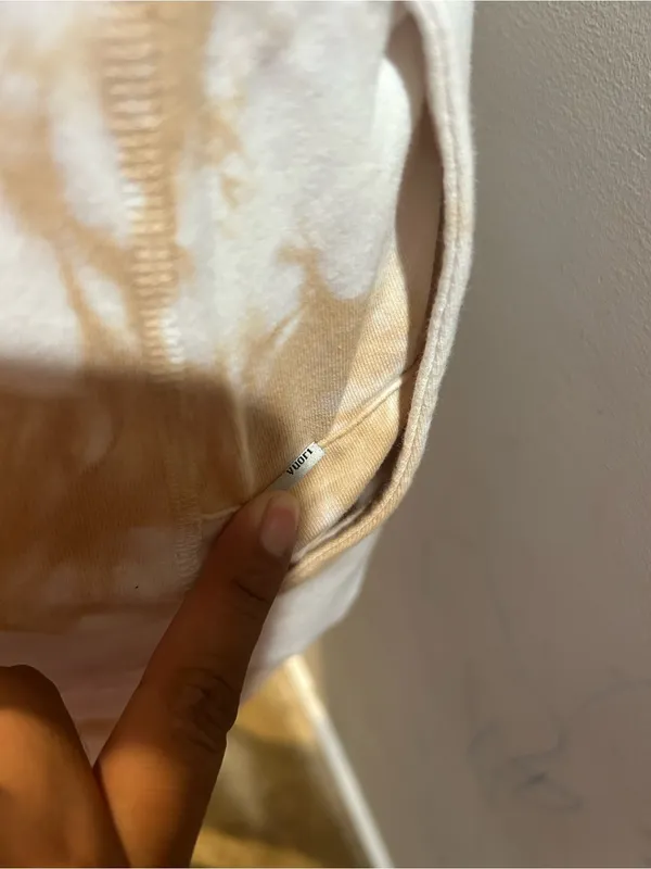Vuori Tie-Dye Jogger Pants in Cream & White - Image 6