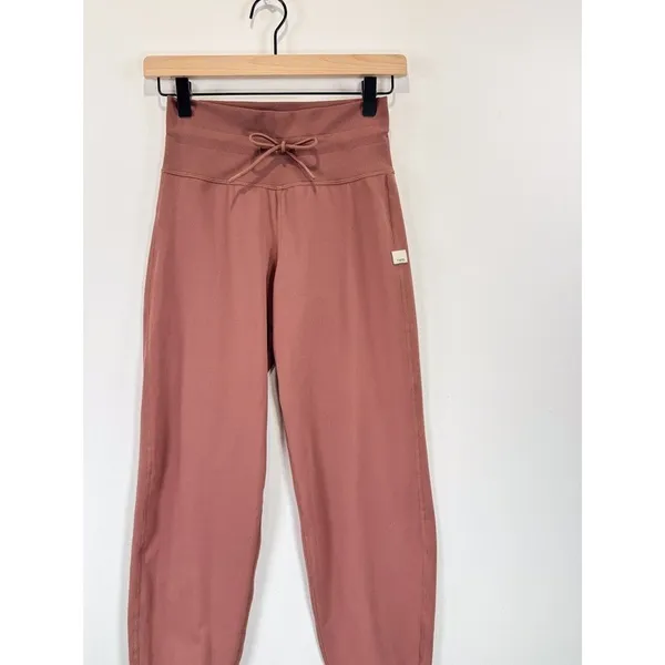 Vuori Womens Pants Pink Daily Jogger High Rise Stretch Running Hiking Yoga XS - Image 6