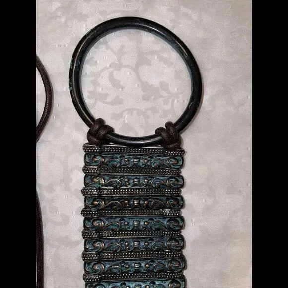 Womens Green Copper Like Belt‎ String Closure Tie Around - Image 4