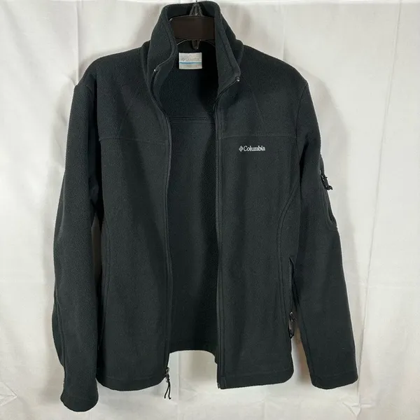 Columbia Women’s Full Zip Fleece Jacket Coat Dark Green (Nearly Black) XS - Image 2