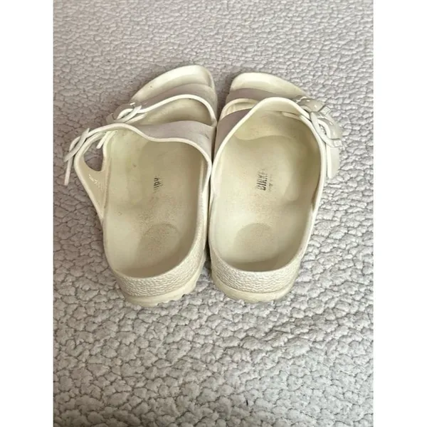 White Birkenstock Sandals - Image 2