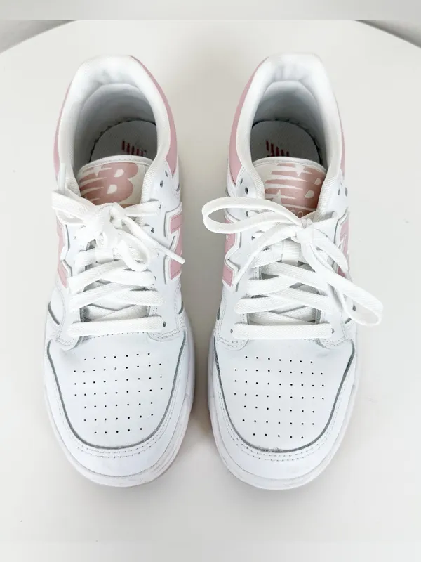 New Balance 480 Athletic Sneakers White Pink - Image 3