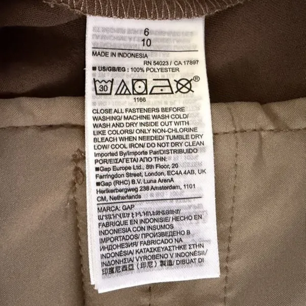 NWT GAP High Rise Pleated‎ Satin Trousers Cashmere Brown Wide Leg Pants - Image 6