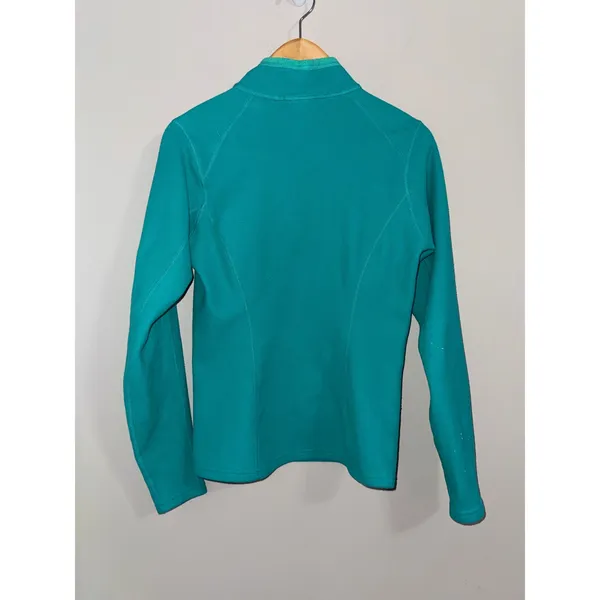 The North Face Fleece Quarter Zip Pullover Teal Green‎ Womens S P - Image 3