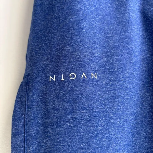 NVGTN Blue Joggers Drawstring Waist Athleisure Workout Gym Sporty Active Wear - Image 3
