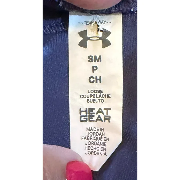 Under Armour HeatGear Tank Top Womens Size S Blue Racerback Loose Fit - Image 2