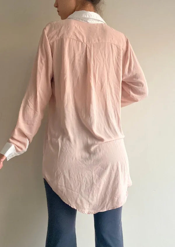 Pastel Pink & White Blouse - Image 4