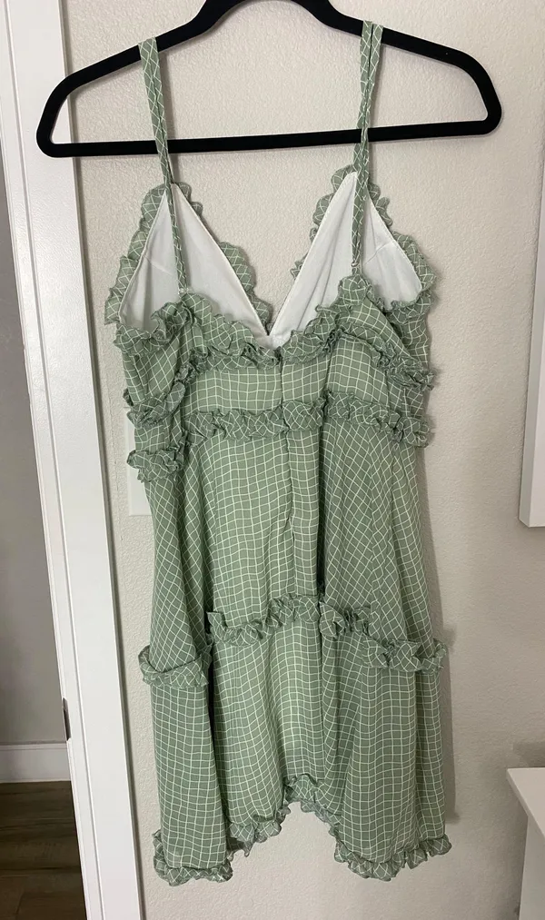 spring dress Green Size M - Image 3