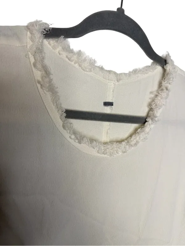🤍 Raquel Allegra Style Gauze Pocket Midi Dress Sleeveless Raw Hem Small‎ 🤍 - Image 5