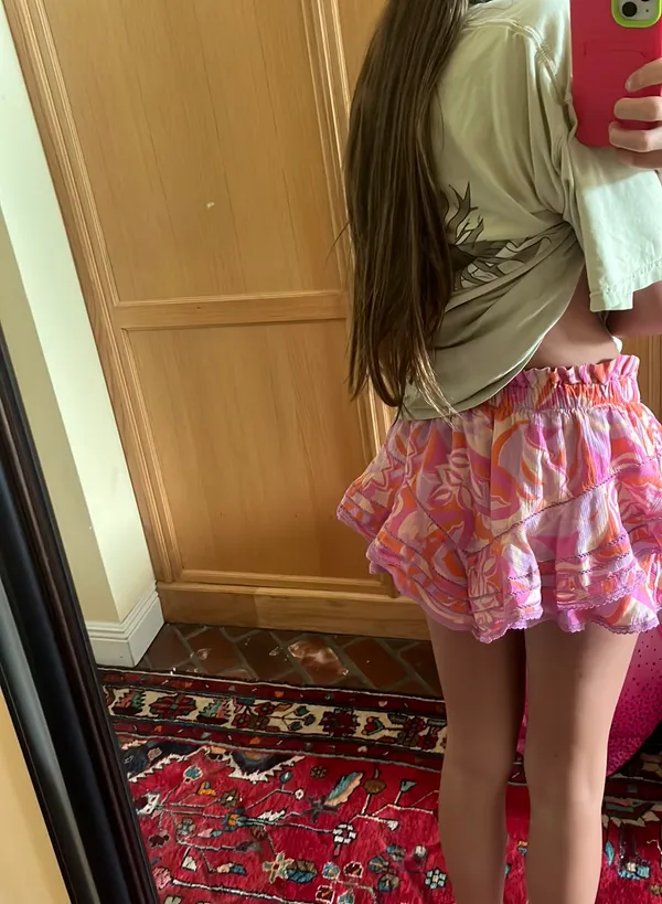 Aerie pink skirt with shorts under - Image 2