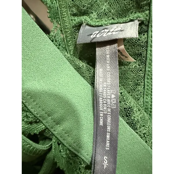 Aerie Bra Womens Small Fa La Lace‎ Longline Bralette Green Alpine S - Image 4