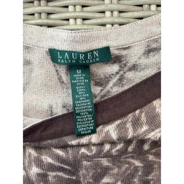 Lauren Ralph Lauren‎ Silk Cashmere Blend Sweater Dress Medium layered cabincore - Image 8