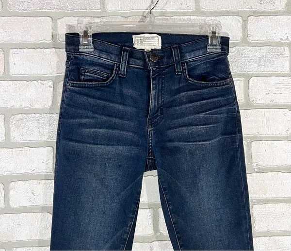 Current/Elliott The High Waist Ankle Skinny City Slicker Jeans in Sandy Size 24 - Image 6