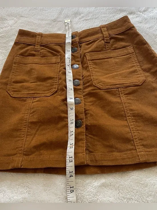 Mudd Y2K Corduroy Button Up Mini Skirt size 0 - Image 8