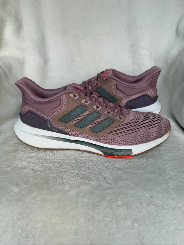 Adidas Women'S Eq21 Running Shoes Mauve Iron Legacy Purple Size 11 - Image 5