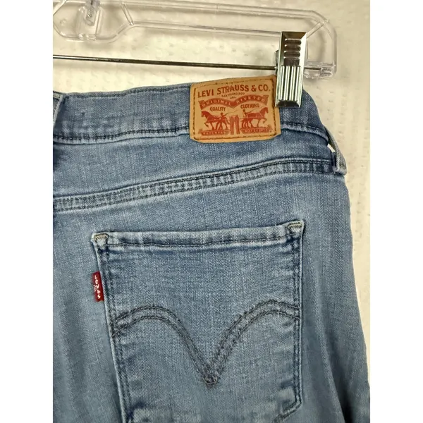 Levis Classic Bootcut Jeans Womens 14M Blue Denim Mid Rise 39252-0027 W32 L32 - Image 4