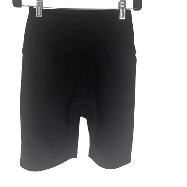 Aerie Women's Small Chill Play Move High Waisted‎ Black Biker Shorts - Image 4
