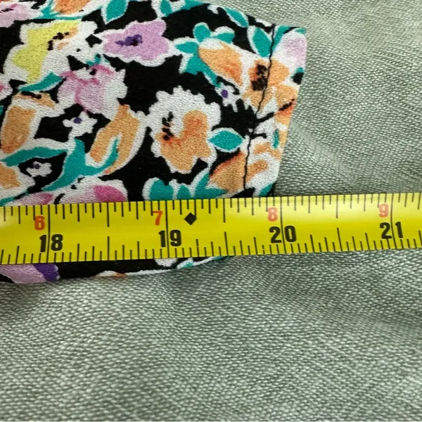 AFRM Revolve Floral Retro Puff Long Sleeve Mini Dress Size XS - Image 9