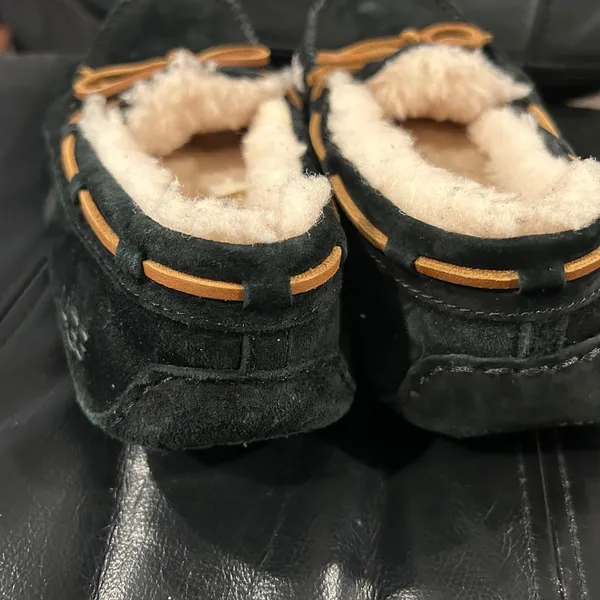 UGG Women's Black Moccasins with Tan Laces - Image 7