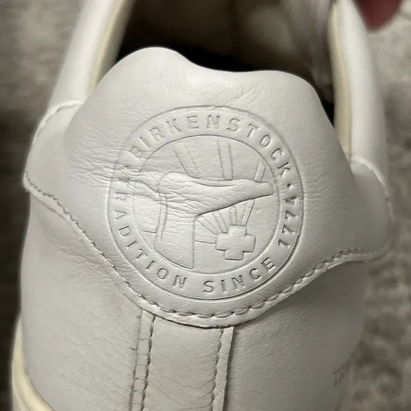Birkenstock Bend Low Shoes Womens 7 White Leather Sneakers 38 Casual Lace Up - Image 8