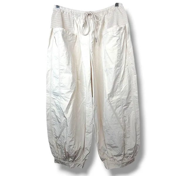 Free People Movement NWOT Bamboo Taupe Sweet Life Utility Parachute Pants XS - Image 3