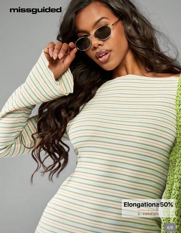 Missguided Mini Long Sleeve Dress - Image 4
