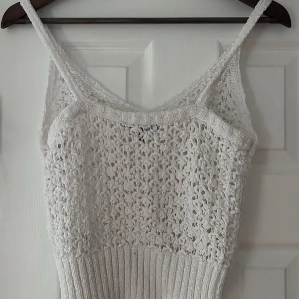 J. Crew White‎ Crochet Camisole - Image 2