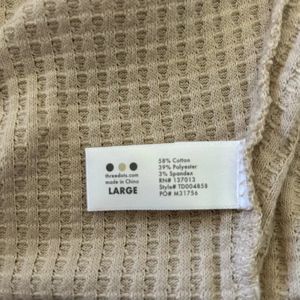 Three Dots Thermal Pullover Hoodie Size Large - Image 9