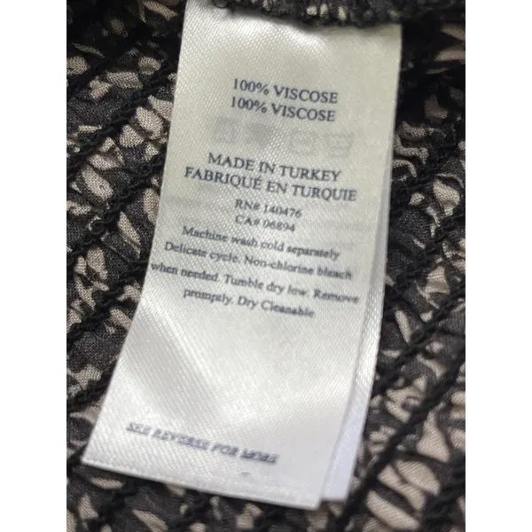Faherty Women's Leaf Batik Cropped BEATRICE Smocked Top, Size XL - Image 7