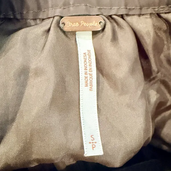 Free People Midnight Bomber Jacket in Olive Green Satin Pockets Sz S Small EUC!! - Image 4
