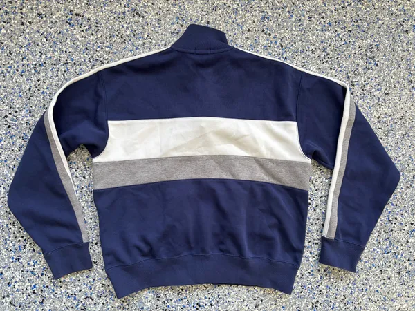 Polo Ralph Lauren navy blue color-blocked track jacket - Image 4