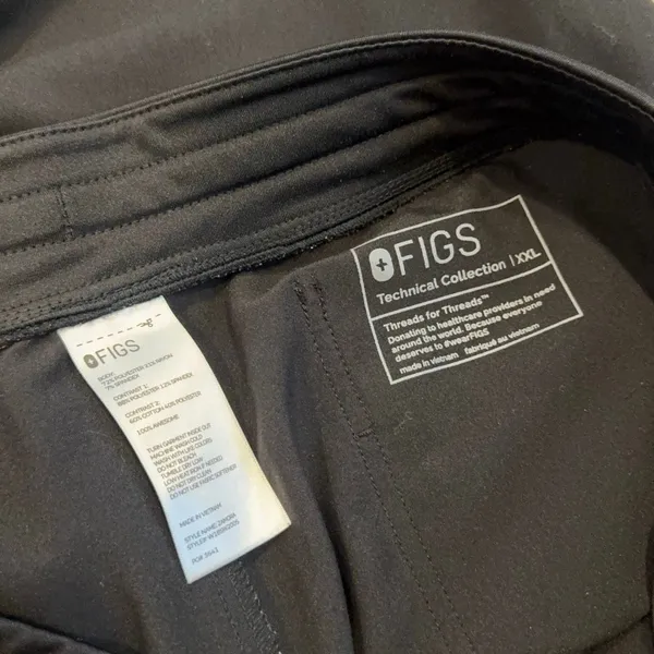 Figs scrub pants black XXL - Image 2