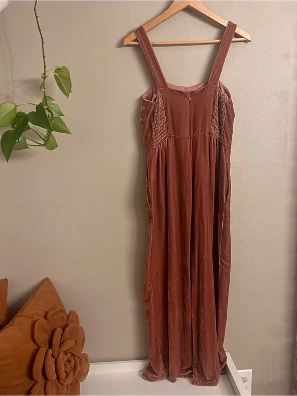 MADEWELL Velvet Cropped Jumpsuit‎ - Image 3
