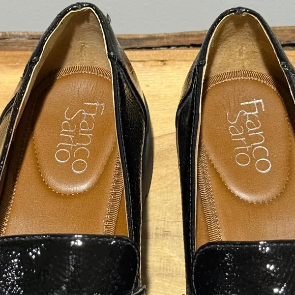 Franco‎ Sarto Brindy Platform Black Loafer Size 8.5 A51 - Image 12