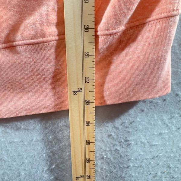 1345 | GAP Loungewear Embroidered Full Zip Hoodie Paradise‎ Peach Women S - Image 4