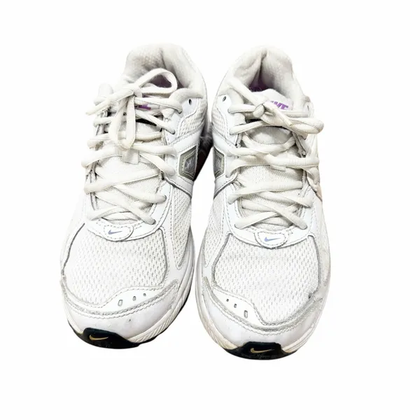 Nike Dart 9 White Purple Sneakers Sz 6 - Image 2