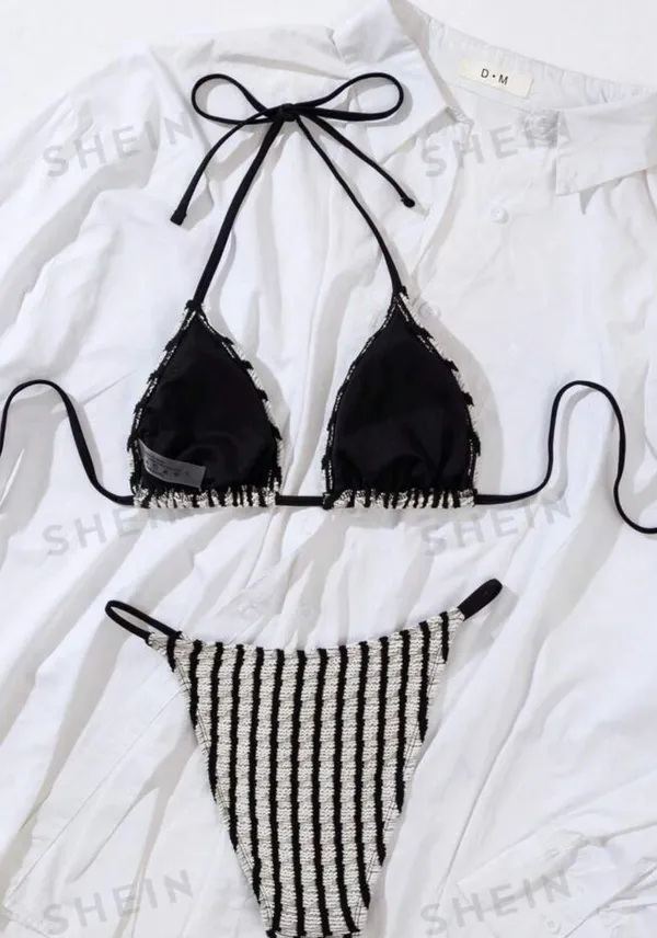 Striped Bikini Set Multi - Image 2