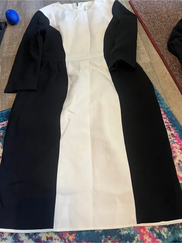 Kate spade black and white colorblock dress size 8 - Image 6