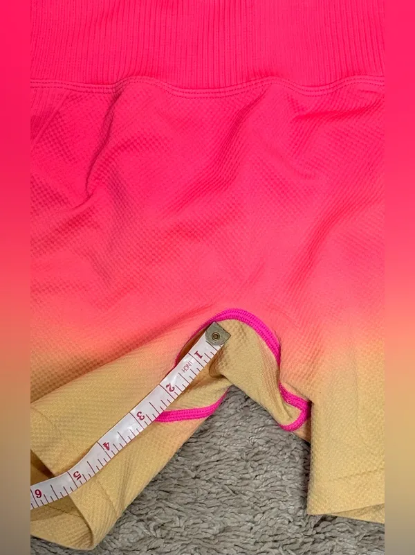 PINK Ombré high waisted shorts size S - Image 6